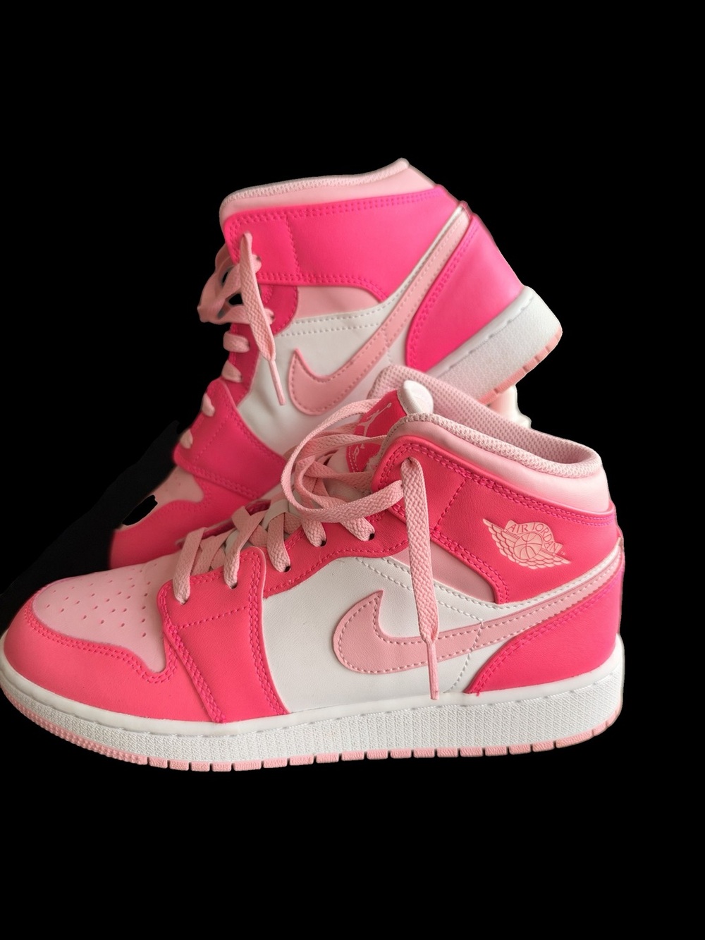 Nike Air Jordan 1 Mid GS Fierce Pink Women's Mid-Top Sneakers